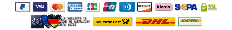 Payment methods, SSL secured, DHL